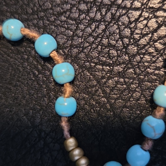 Silver and Turquoise Cross Necklace - Picture 10 of 10